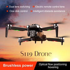 Dual 8K HD Camera WiFi Foldable Quad Obstacle Avoidance RC Controller Drone