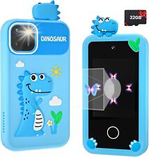 Kids Smart Phone for Girl Holographic Pyramid ,32G Card fr 3-10 Boys Girls Blue - US