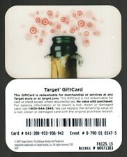 TARGET Bubbling Champagne Bottle ( 2003 ) Lenticular Gift Card ( $0 ) V2 - RARE