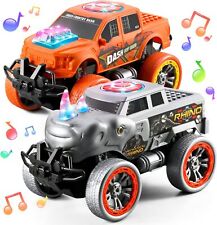 2PACK Large Monster Truck Toys Smart Lights And Sounds Car Toy Set for Kids Boy - Pensacola - US