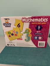 Clever Kids Math Match & Learn Game - Matching Game Educational 30 Pairs 3+ NEW - Utica - US