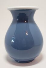 Wedgewood Blue Italian Vase White Interior Handmade Italy Vintage 8 inch 1970s - Toronto - Canada