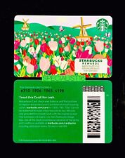 NEW 2024 Starbucks HOLLAND TULIPS FARM Windmill Gift Card #6310