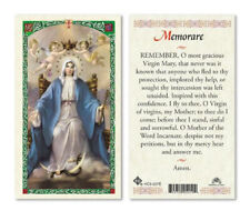 Memorare Laminated Prayer Cards Pack of 25 English New Religious Gift