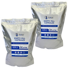 Empty Gelatin Clear Capsules Size 0 Halal Certified Kosher Gluten Gel 10,000 ct - Toronto - Canada