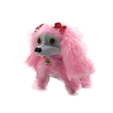 Electric Pet Toy Vivid Entertainment Realistic Plush Simulation Smart Dog Pink - Walnut - US