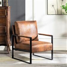 Hosam 25.4 PU/Microfiber Upholstery Metal Arms Chair - US"