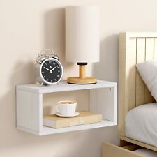 Adowes Floating Nightstand 2 Tier Modern Wood Nightstand for Wall Minimalist ... - Mumbai - India