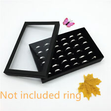 Jewelry Ring Organizer Case Tray Display Holder Earring Velvet Storage Box