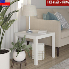 Minimalistic PVC End Table 17.5H x 20"W x 20"D White Dorm Room Apartment New - Monroe Township - US"