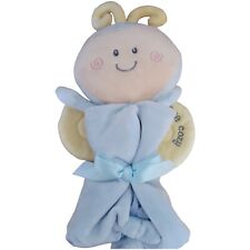 Rare Gund Personalibees Blue Pastel Lovey Blanket Satin Bottom 2006 Item# 75966