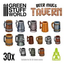 Beer Mugs - Tavern 40K Ammo Decor Modelling Wargames glasses drink