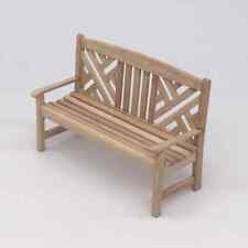 AirAds Dollhouse Furniture 1:12 Miniatures Wood Chair Bench Garden Unfinished