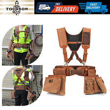 TOURBON Electrician/Carpenter/Framer Tool Construction Bag Suspender Rig Beltbag