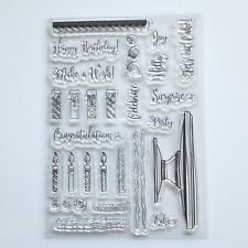 BAKERY CAKE ACCESSORIES Spellbinders Clear Stamps food Birthday sweets um44