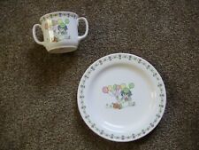 LEFTON Child’s Plate+Two-Handled Cup-Mug Item 05620