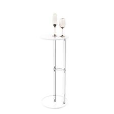 Clear Small Acrylic Drink Table Minimalist Martini Table With Goblet Holder Smal - Mumbai - India