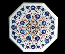 15 Marble Table top semi precious stones lapis pietradura inlay Work"