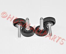 (4) 1/4-20 x 1 Thumb Screws Stainless Steel -1" Plastic Black Knob HDsmallPARTS - Chatsworth - US"