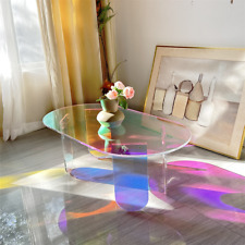 Acrylic glass coffee table sofa living room table 95 cm transparent side table