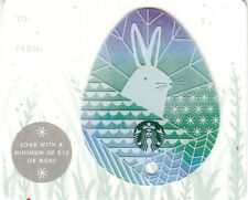 Starbucks 2016 Easter Die Cut Blue Easter Egg Gift Card NEW