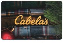 Cabela's Flannel Plaid Christmas Gift Card No$ Value Collectible Cabelas Holiday