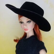 Western Style Black Cowboy Hat Integrity Toys Poppy Fashion Royalty 12 Dolls"