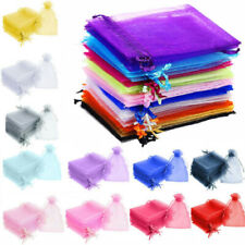 Drawstring Organza Wedding Party Favor Gift Candy Sheer Bags Jewelry Pouch 100