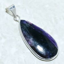 Charoite Gemstone Handmade Bezel Silver Jewelry Pendant 2.0 PRJ11890"