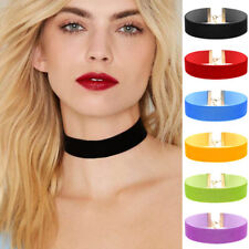 Wide Soft Velvet Gothic Choker Collar Necklace Party Nightclub Punk Jewelry