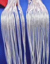 Wholesale Lots 925 Silver Box Chain Necklace Fashion Wedding Jewelry 16-30 inch