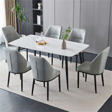 120CM/80CM Dining Table Sintered Stone Top Dinette Hotel Table Kitchen Funiture - Edison - US