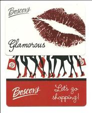 Lot (2) Boscov's Gift Cards No $ Value Collectible Glamorous Lips Shoppers Heels