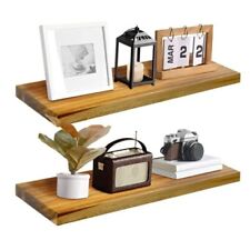 Teak Wood Floating Shelves Perfect for Bathroom Décor Pack of Wooden Wall 24 2 - Toronto - Canada