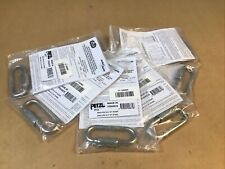 Petzl P15 Carabiner, Screw-Lock, 3 L, Steel, Bright Lot Of 6 - Grass Valley - US"