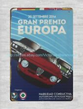 contemporary wall art Gran Premio Europa automotive car metal tin sign