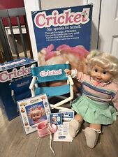 WORKING 1986 PLAYMATES CRICKET 25 Talking Doll Original Box Chair Cassette Book - Kokomo - US"