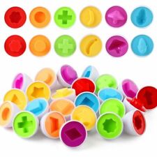 Learning Education Smart Eggs 12Pcs Kids Match Toys 3D Puzzle Game For Children - CN