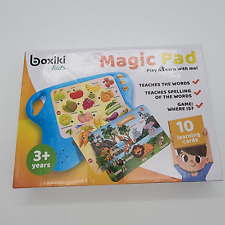 Boxiki Kids Magic Pad Blue 10 Learning Cards Teaches Spelling Words 3+ Years - Matthews - US