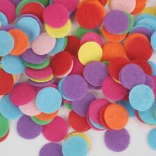 100Pcs Round Felt Patches Mixed Colors Fabric Pads DIY Garment Craft Accessories