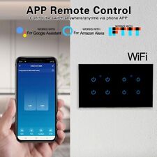 Smart Home Touch Switch Black Design Voice & Remote Control WiFi Enabled - 金东区 - CN