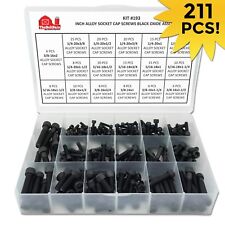 ALLOY Allen Socket Head Cap Screws Bolts Black Oxide Assortment 1/4 5/16" 3/8" - Cleveland - US"