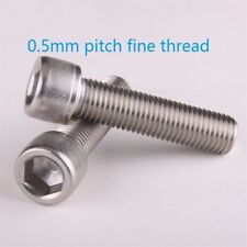 3pcs M5 x 50 mm (0.5mm Pitch) Fine Thread Allen Hex Bolt Socket Head Cap Screw - CN