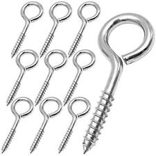 2.5 Inches Eye Hooks Screw - 10 Pcs Stainless Steel Heavy Duty Eye Bolts Scre - Casper - US