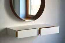 Minimalist white floating dressing table / vanity shelf - Toronto - Canada