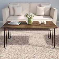 Coffee Table with Hairpin Legs-Modern Industrial Style Home Decor Brown - Mumbai - India