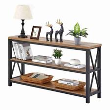 Industrial Console Table for Entryway, Wood Sofa Table, Rustic Hallway Tables... - Eugene - US