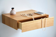 Minimalist floating nightstand with drawer made of oak | various sizes - Toronto - Canada