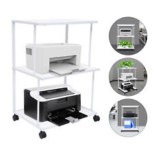 Modern Movable 3-Tier Laptop Printer Small Cart Rolling Stand Office Table White - Toronto - Canada