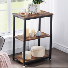 Tall End Side Table, 30 Height Nightstand with 3-Tier Storage Shelf for Living - Toronto - Canada"